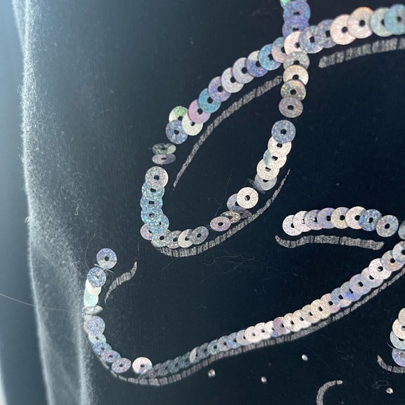 Juicy Couture I’m So Fancy Black Sweatshirt Size XL - Picture 2 of 10